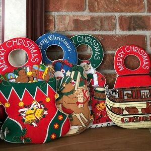 Rare VTG 1960’s Christmas Noah’s Ark Door Hangers